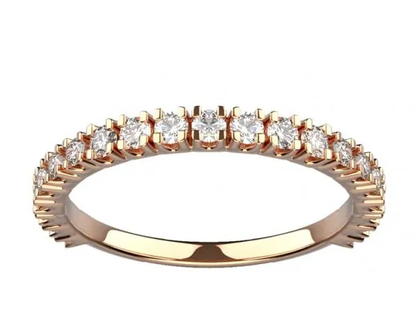 Alliance or rose diamant Morgane L