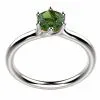 Bague saphir or blanc Clio 6G saphir vert