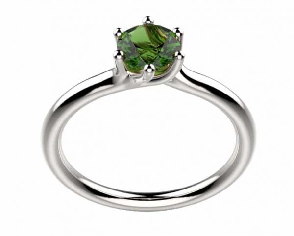 Saphir vert 1 ct