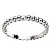 Alliance Femme diamant 1 or blanc Comete perlé