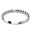 Alliance Femme diamant 1 or blanc Comete perlé