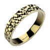 Alliance originale en or jaune ethique et equitable de forme ruban Dunes