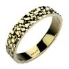 Alliance originale en or jaune ethique et equitable de forme ruban Dunes