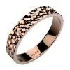 Alliance originale en or rose ethique et equitable de forme ruban Dunes