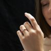 Bague de fiançailles solitaire diamant 2 ors Confidence