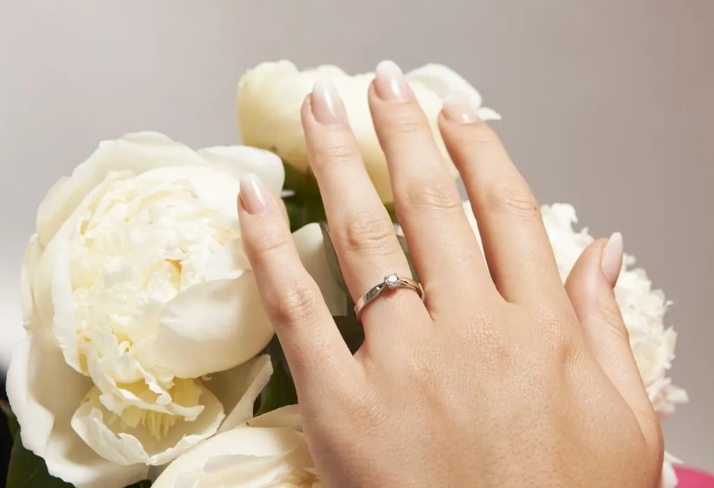 Bague diamant or blanc éthique Ankaa