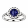Bague saphir or blanc Juliet M