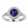 Bague saphir or blanc Juliet M
