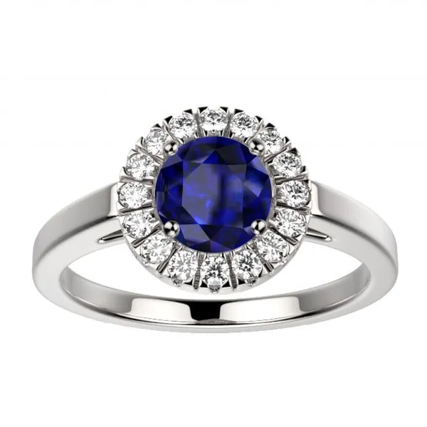 Bague saphir or blanc Juliet M