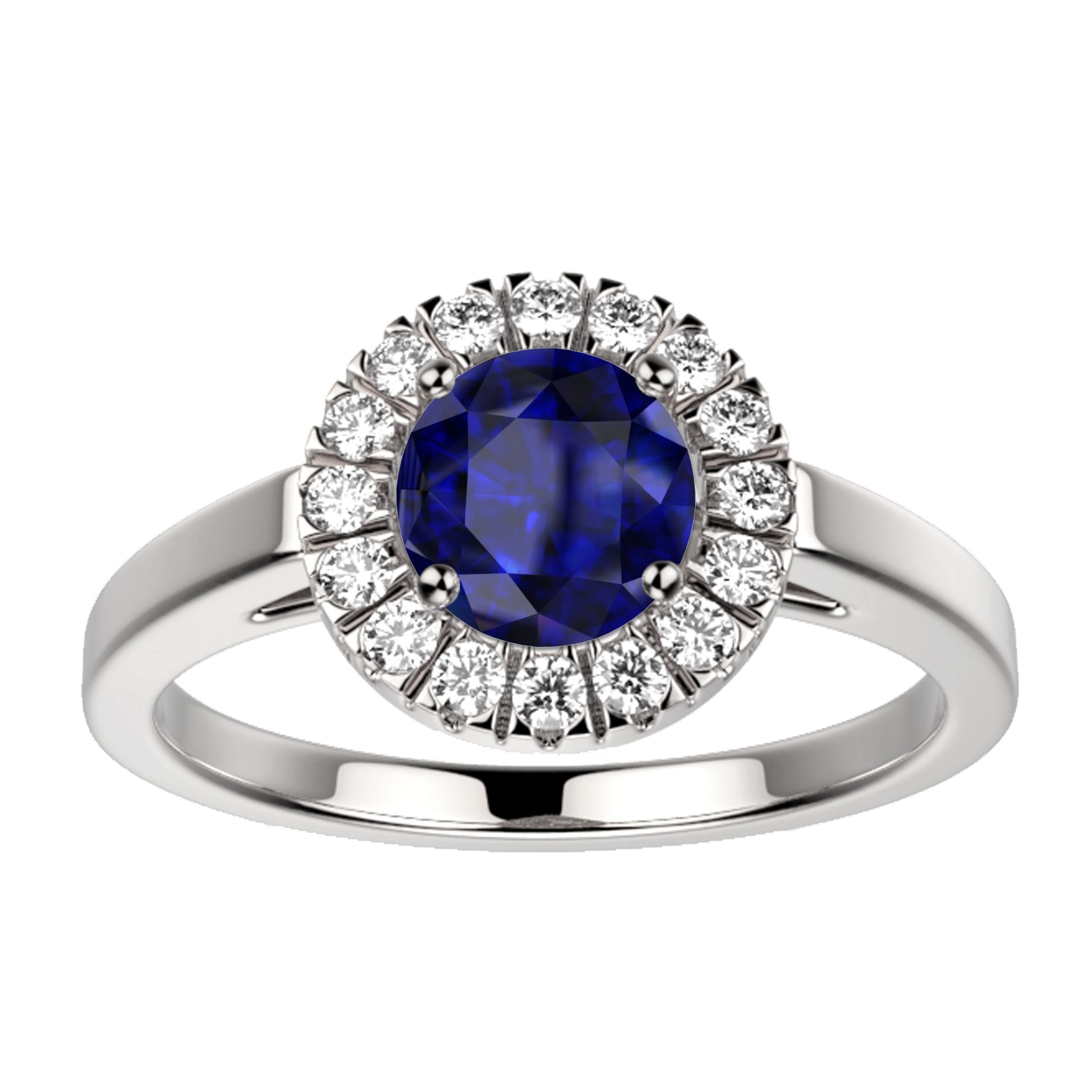 Bague saphir or blanc Juliet M