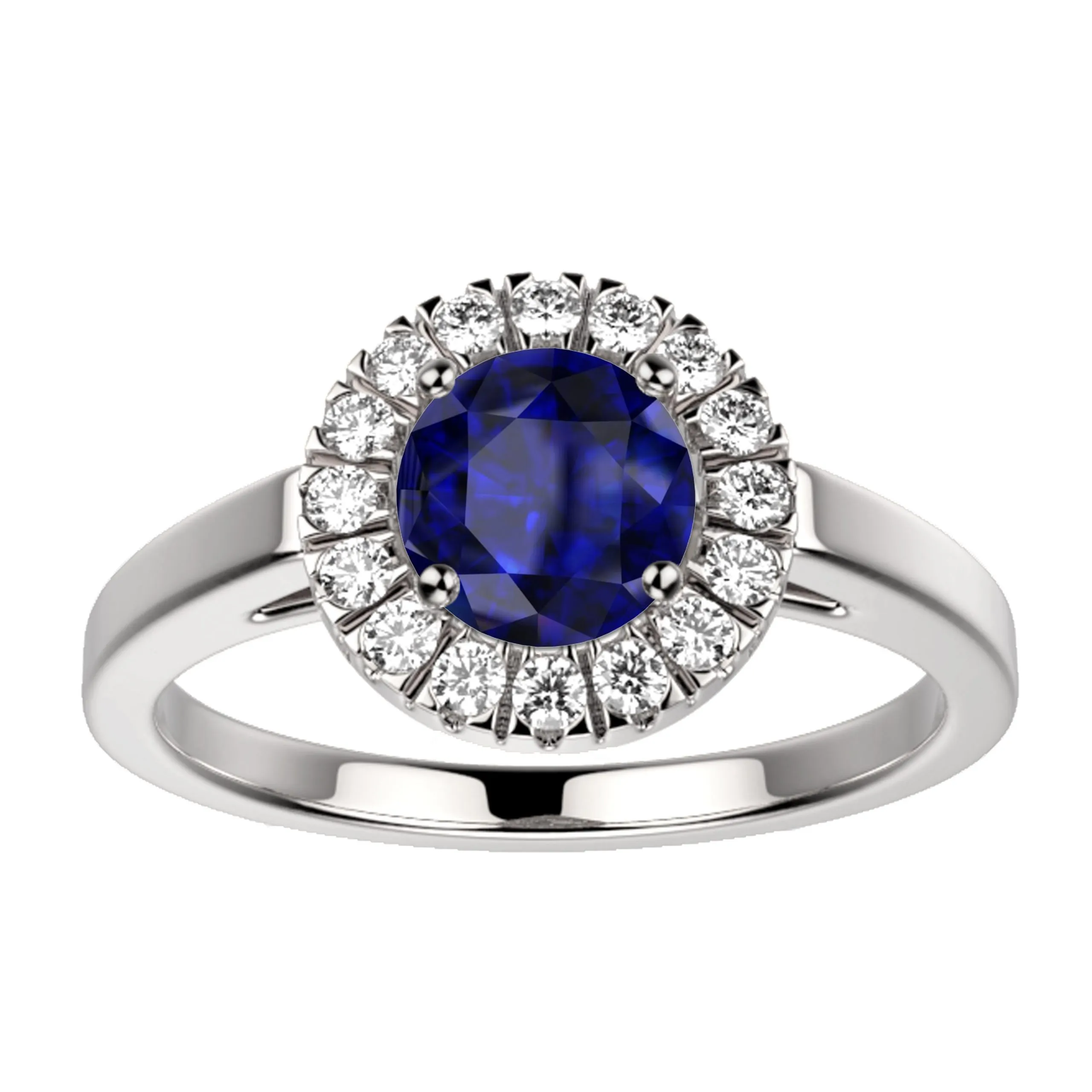 Bague saphir or blanc Juliet M
