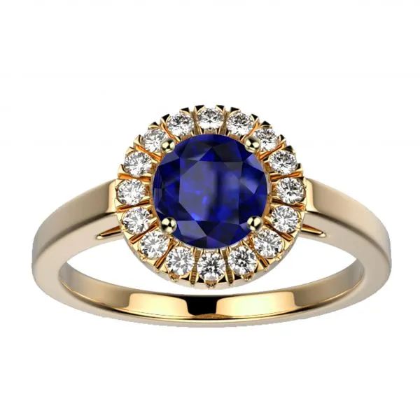 Bague saphir or jaune Juliet M