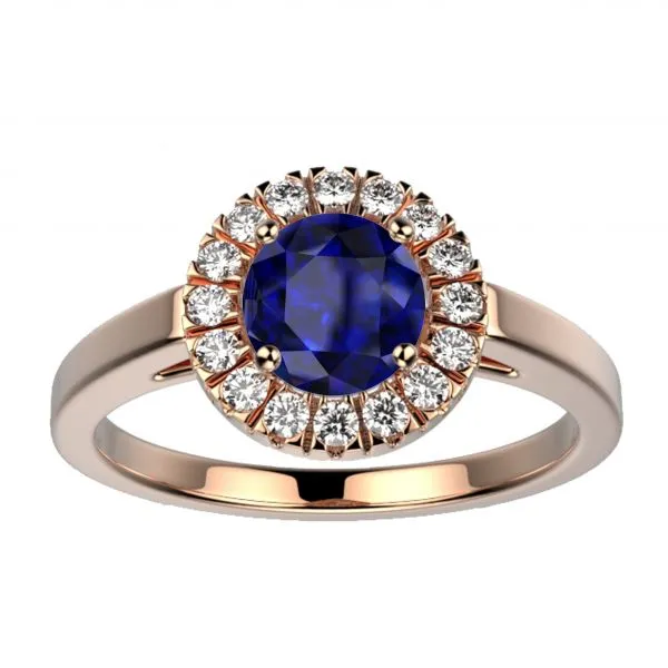 Bague saphir or rose Juliet M