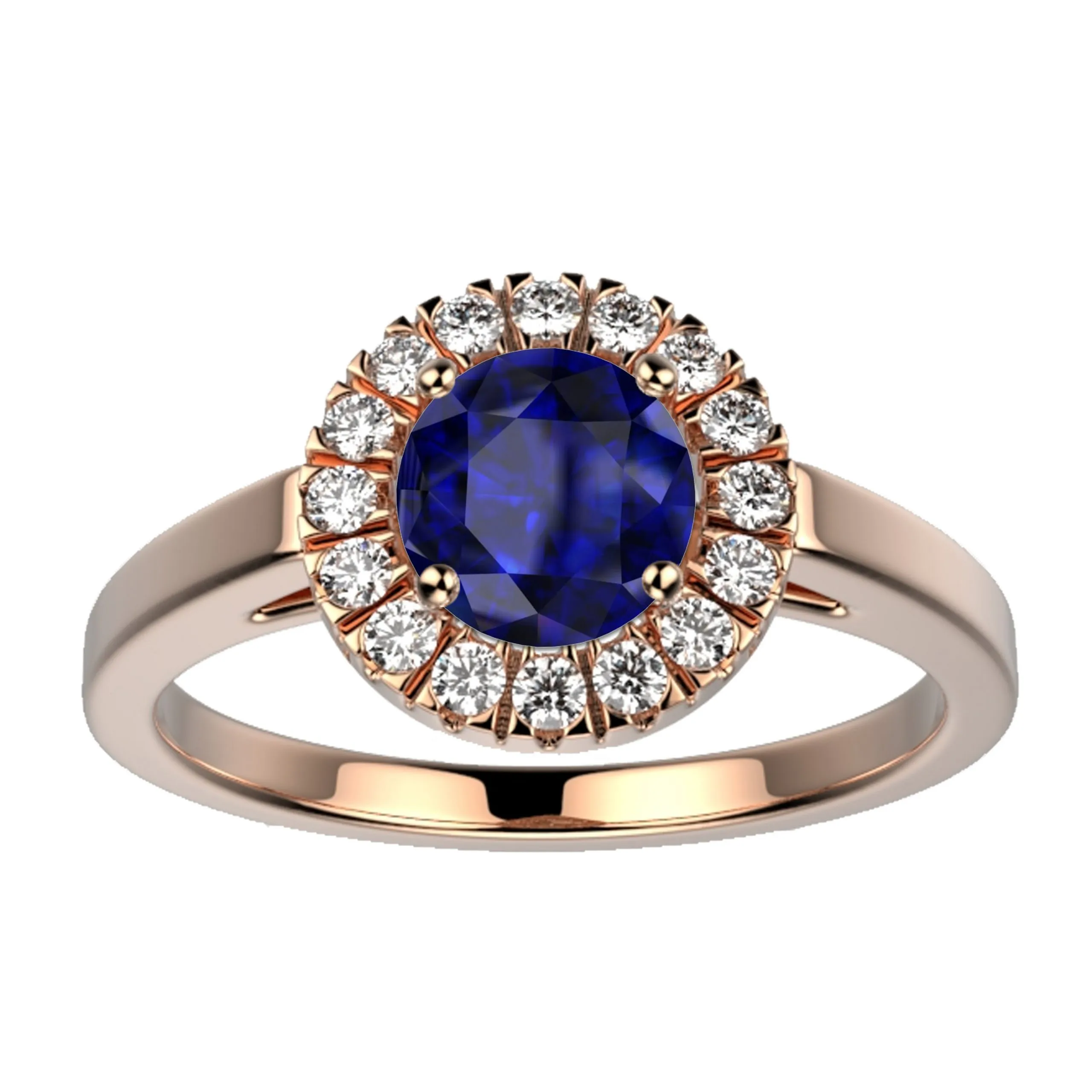 Bague saphir or rose Juliet M