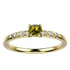 Bague saphir diamant or jaune Candide saphir jaune