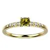 Bague saphir diamant or jaune Candide saphir jaune
