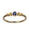 Bague Saphir bleu et jaune or jaune Ingénue