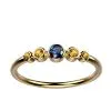 Bague Saphir bleu et jaune or jaune Ingénue