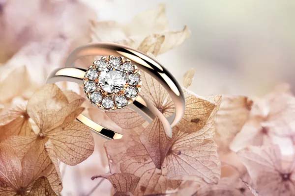 Juliet bague de fiançailles diamant et alliance