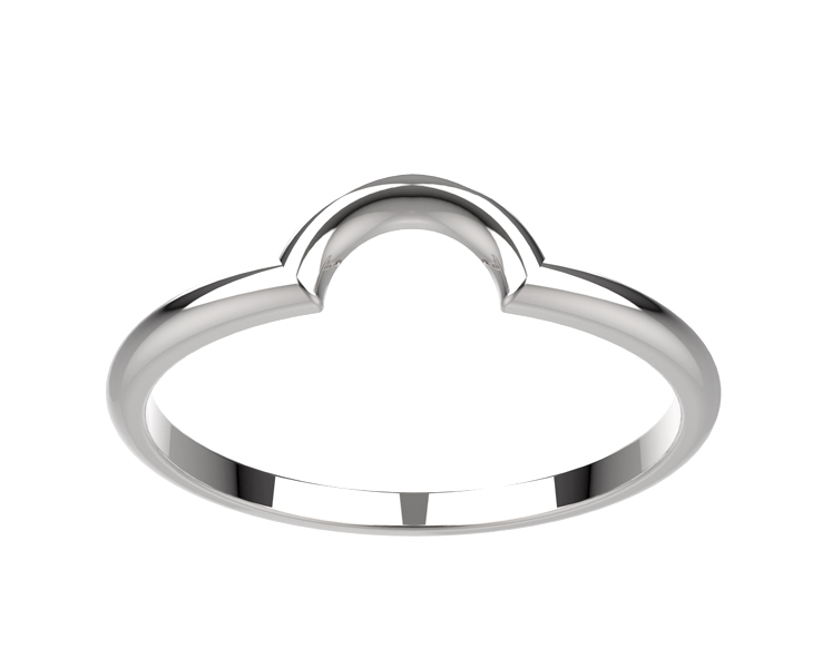 Alliance femme or blanc Juliet S 1.6 mm face