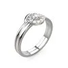 Alliance femme or blanc Juliet avec Juliet S