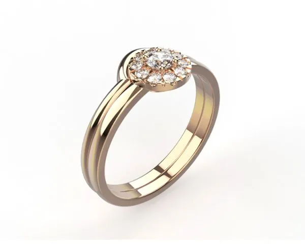 Alliance femme or jaune Juliet avec Juliet S