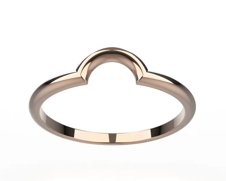 Alliance femme or rose Juliet 1.6 mm face