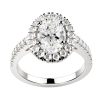 Bague diamant or blanc Juliet O full pavé