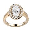 Bague diamant or jaune Juliet O full pavé