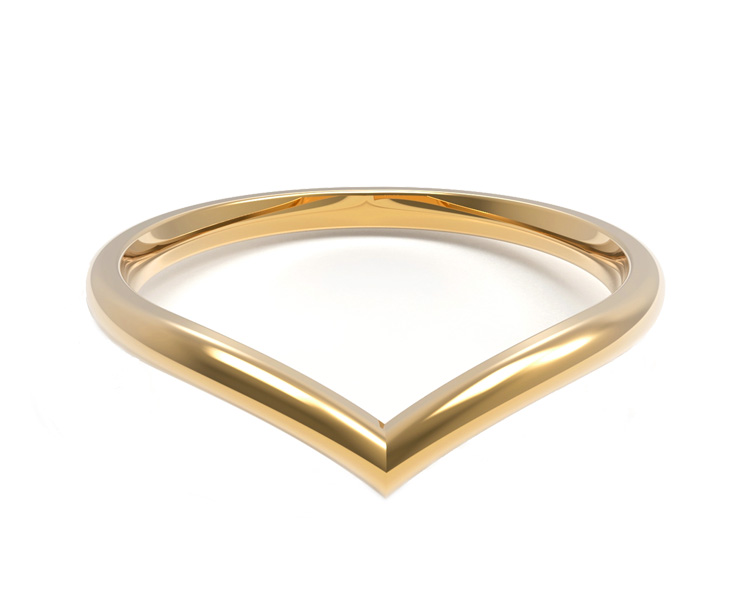 Alliance femme or jaune Idylle