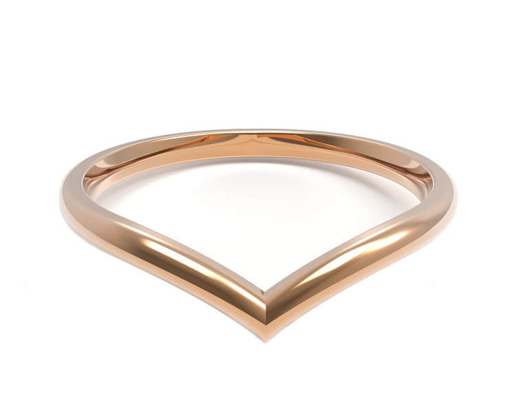 Alliance femme or rose Idylle