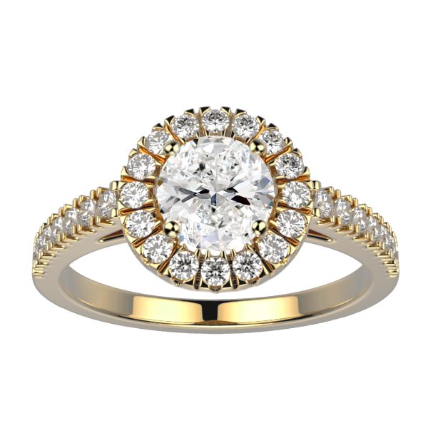 Bague diamant or jaune pavé Juliet M