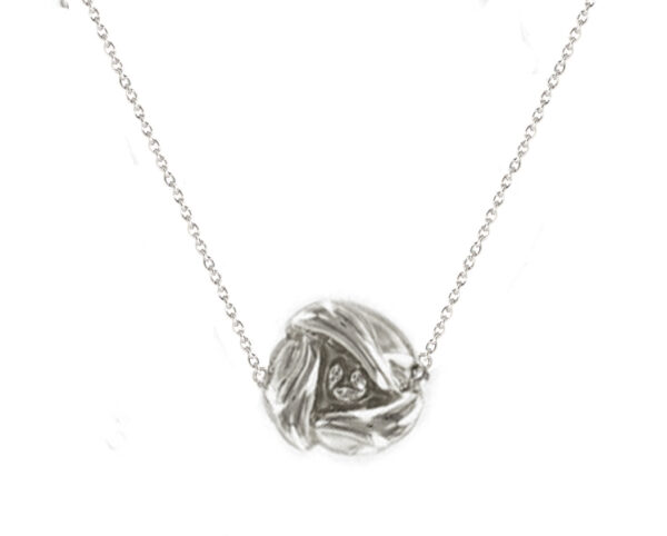 Blossom collier floral argent