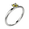 Bague saphir or blanc Candide saphir jaune