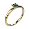 Bague saphir or jaune Candide saphir vert