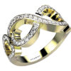Bague diamant or jaune pavé - Bijou éthique April Paris