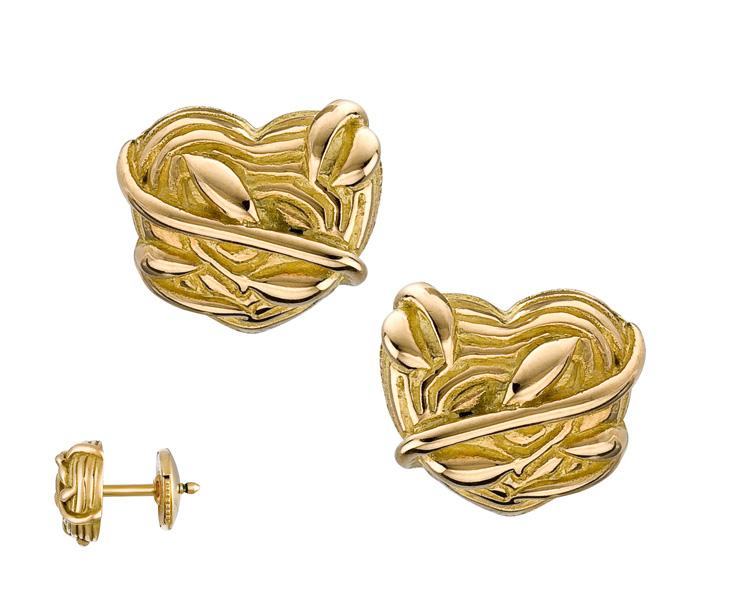 Puces d'oreilles en or jaune éthique Tivoli In'Love